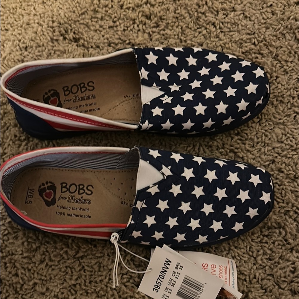 Bobs Star Pattern Slip-On Shoes